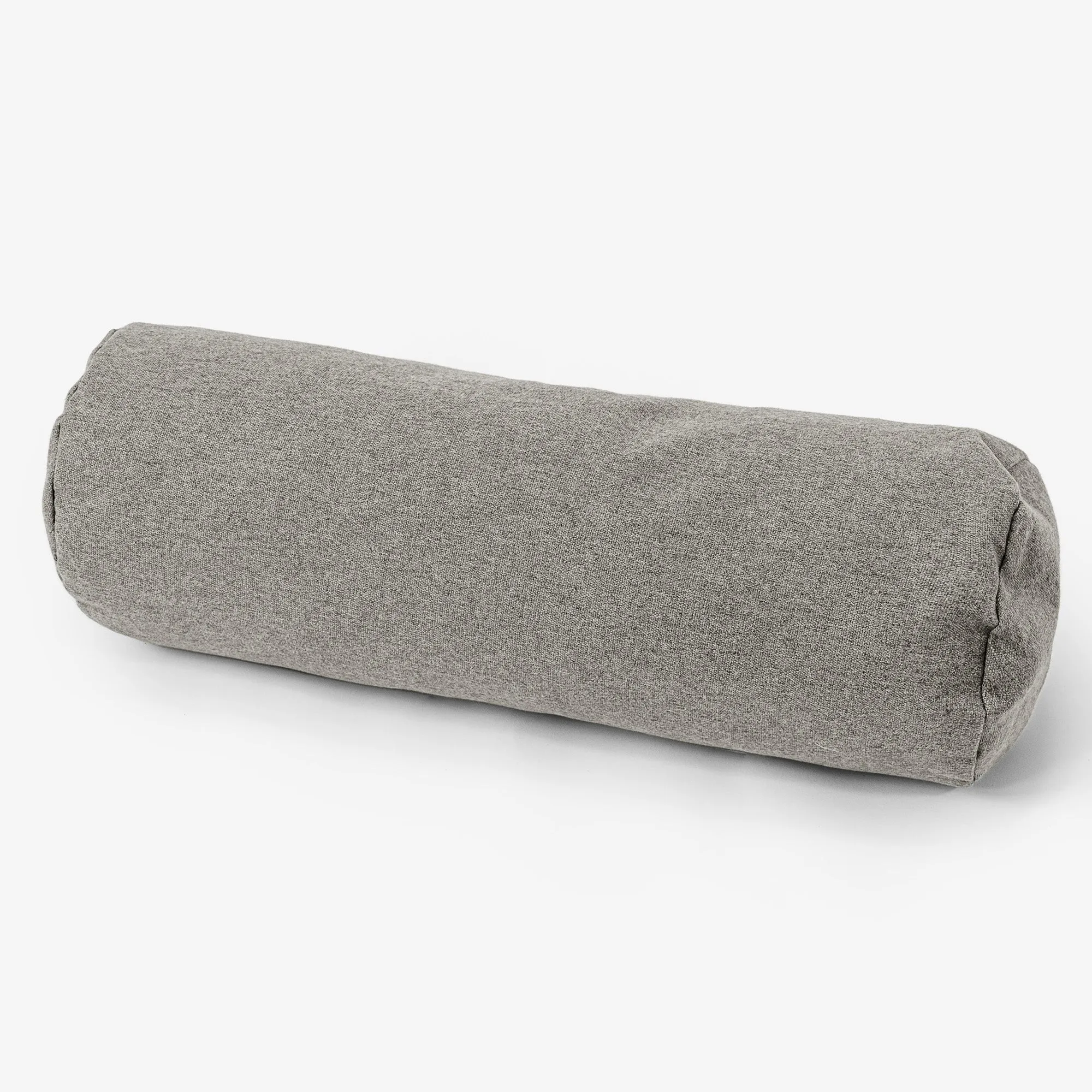 Bolster Throw Pillow Cover 20 x 55cm - Interalli Wool Silver