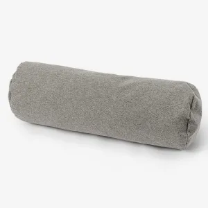 Bolster Throw Pillow Cover 20 x 55cm - Interalli Wool Silver