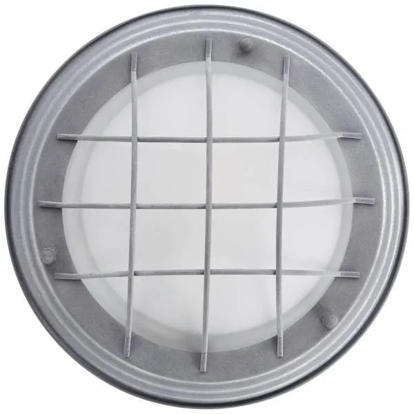 Brilliant 1 Light 30W Typhoon Wall and Ceiling Light - Grey Concrete & White | 94491/70