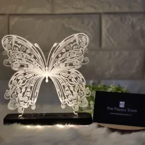 Butterfly Led Plaque with Led Stand