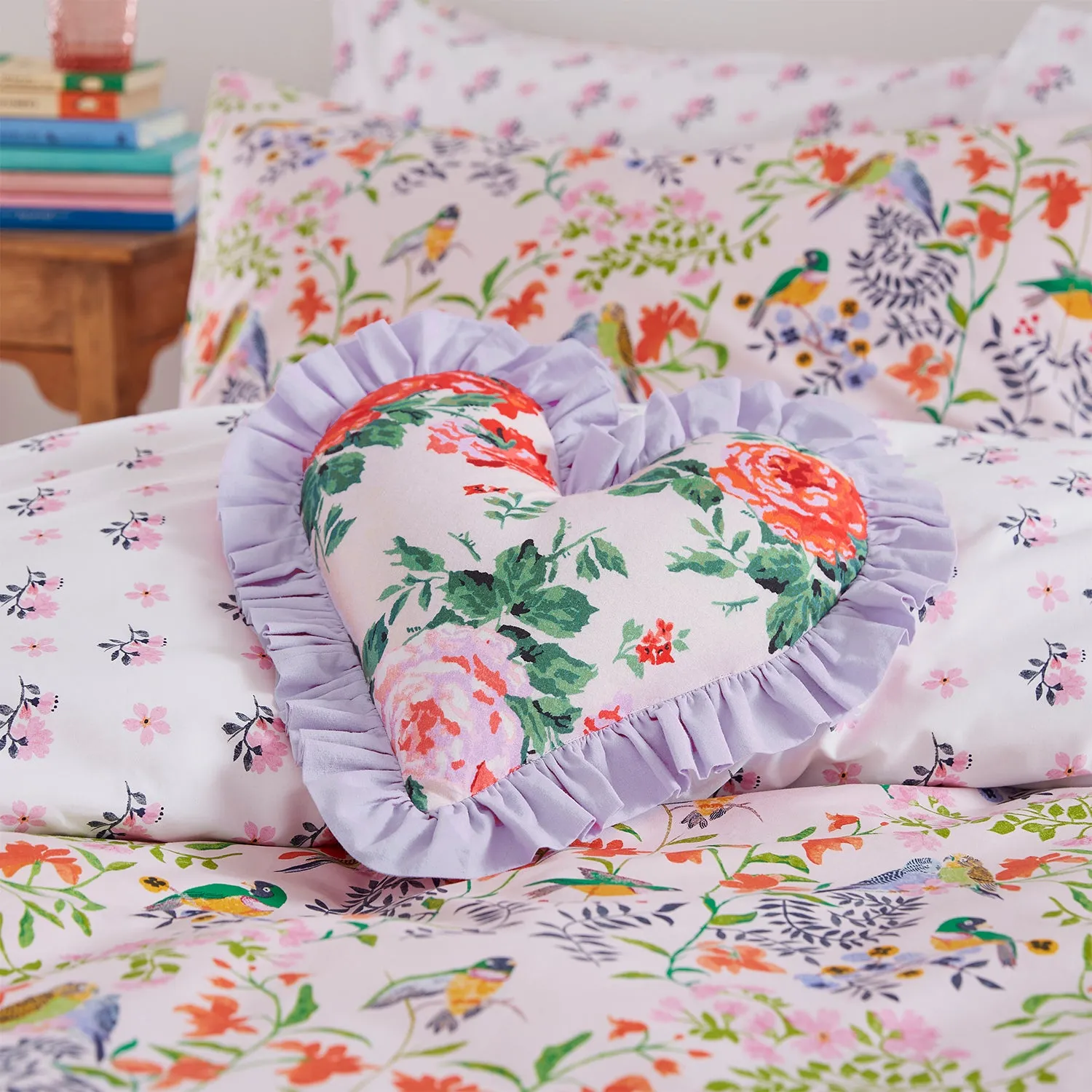 Cath Kidston 30 Years Heart-Shaped Cushion