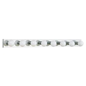 Center Stage Eight-Light Bathroom Vanity Fixture