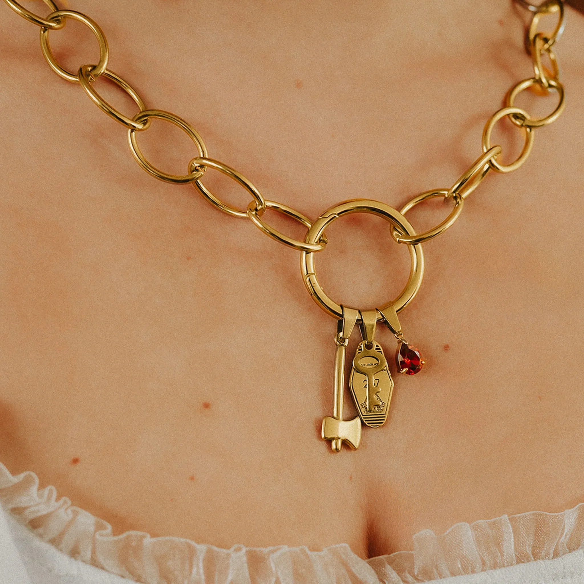Charm Coven Room 237 Overlook Key Charm Gold