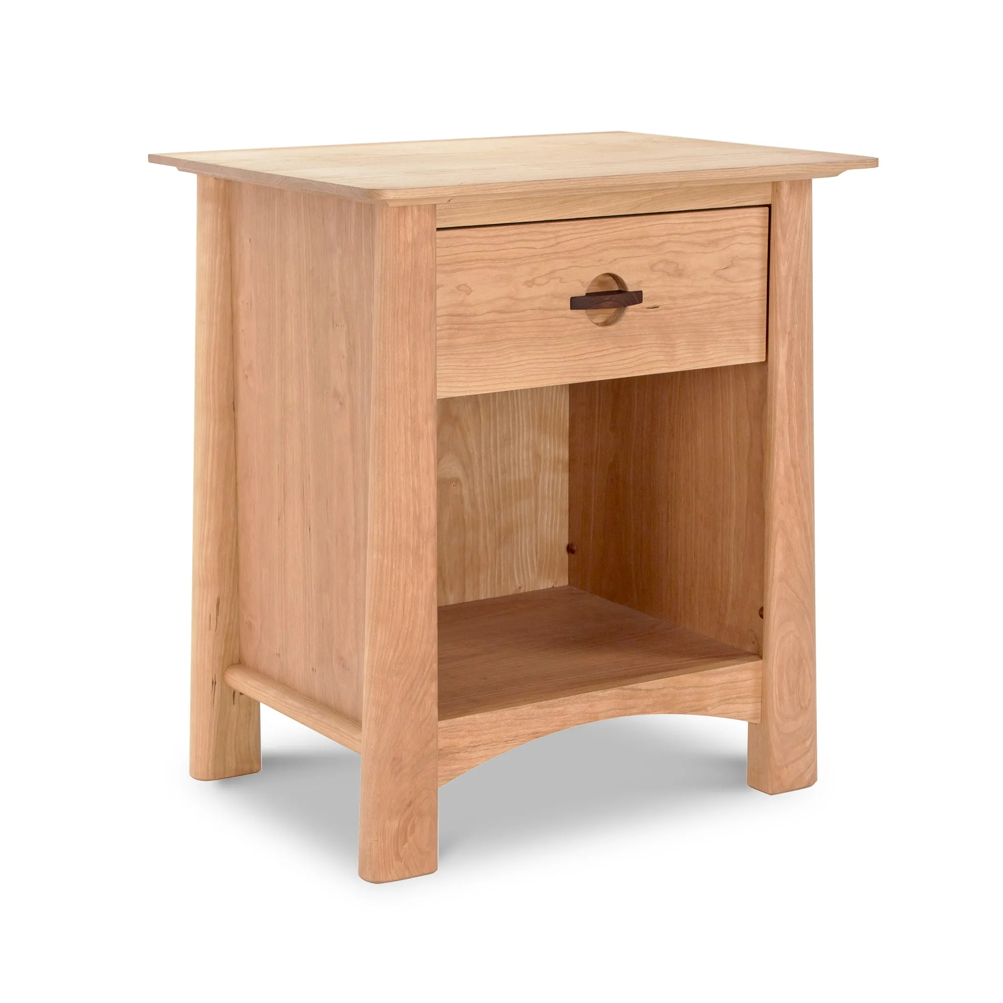 Cherry Moon 1-Drawer Enclosed Shelf Nightstand