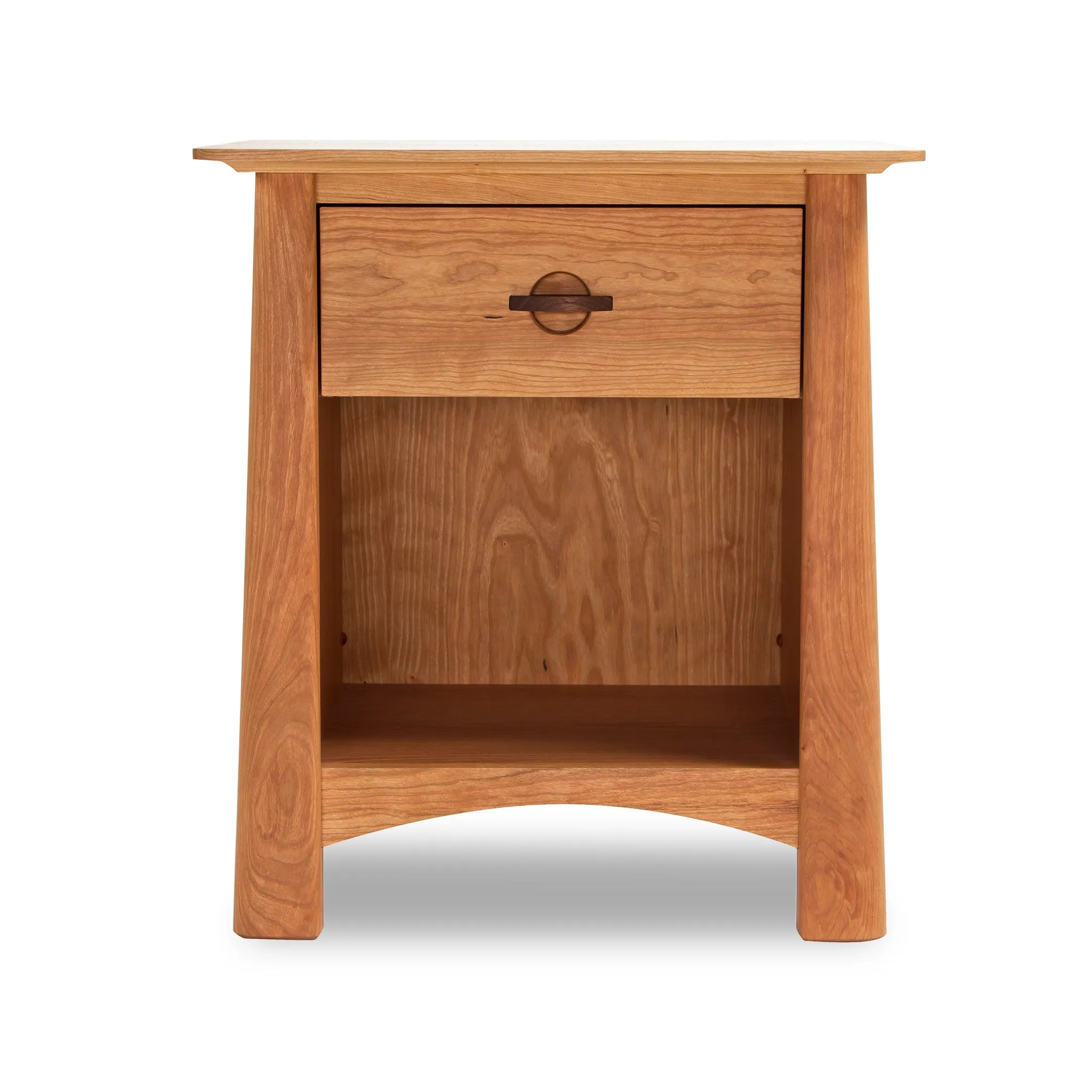 Cherry Moon 1-Drawer Enclosed Shelf Nightstand