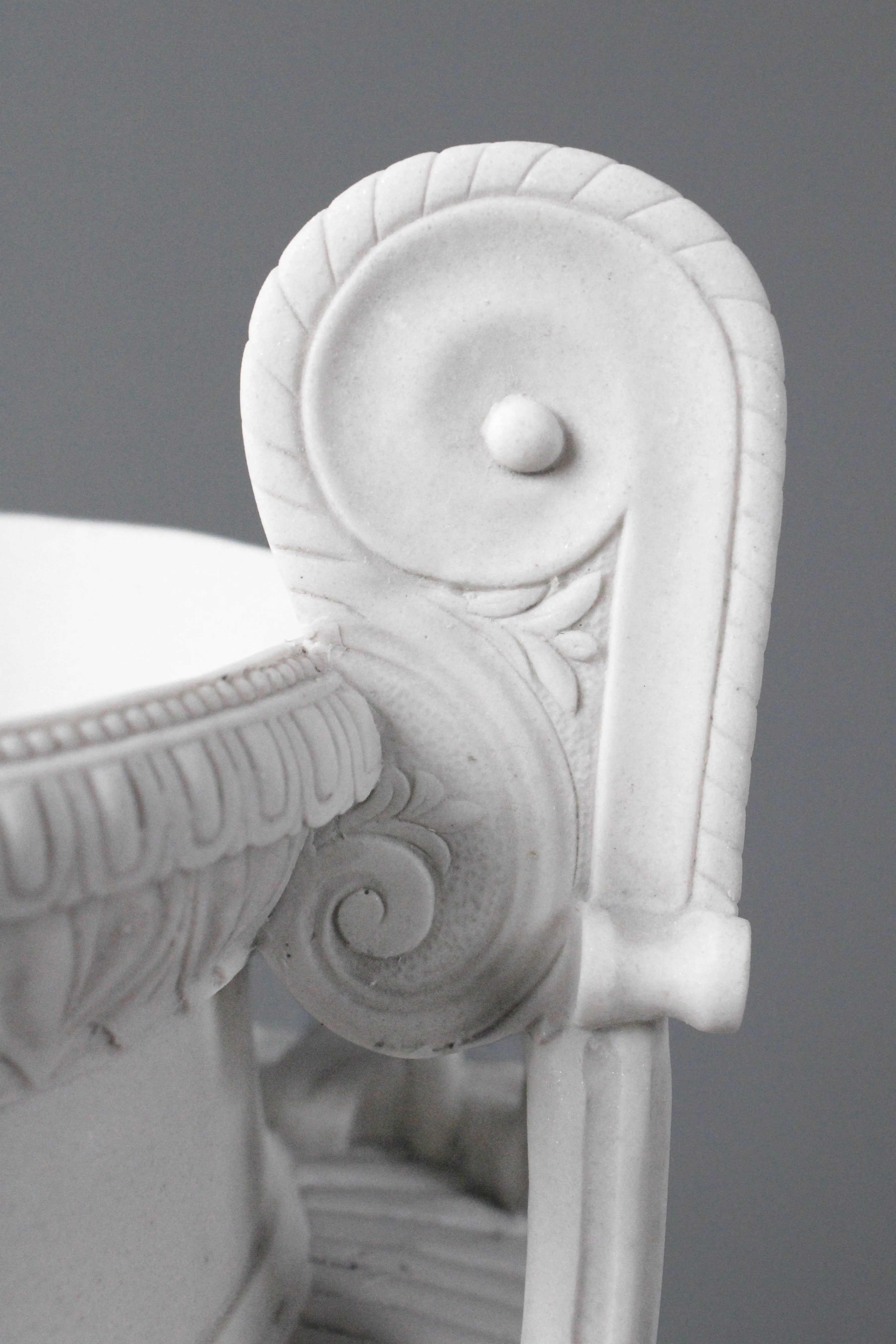 Classic Marble Vase on Large Pedestal