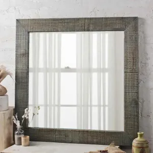 Coastal HandCrafted Bathroom Mirror 32" W X 32" H
