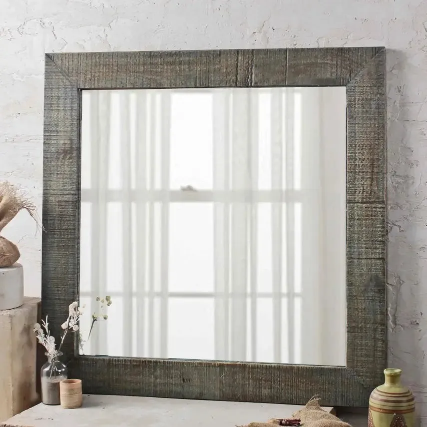 Coastal HandCrafted Bathroom Mirror 32" W X 32" H