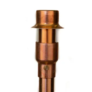 CopperMoon CM.500-20 12V Copper 2 1/2" 180 Directional Path Light Top, 20" Copper Stem With Stake