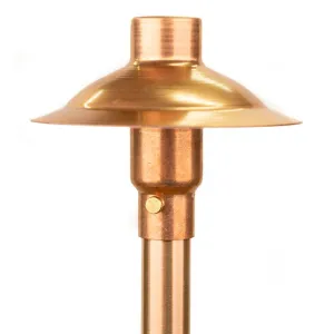 CopperMoon CM.700-16 12V Copper 6" Path Light Top, 16" Copper Stem With Stake