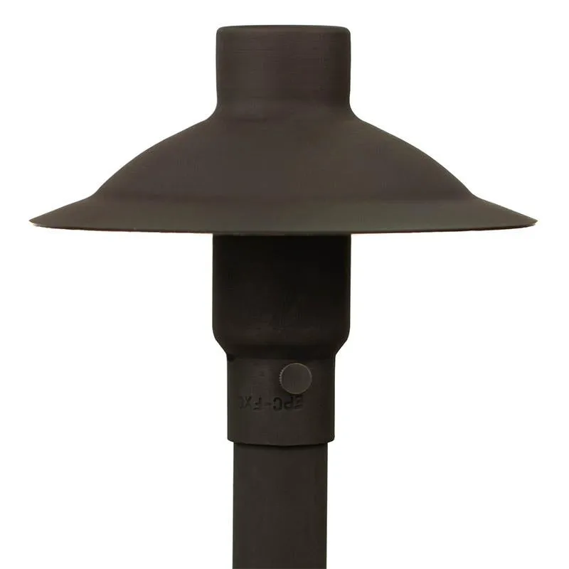CopperMoon CM.700-16 12V Copper 6" Path Light Top, 16" Copper Stem With Stake