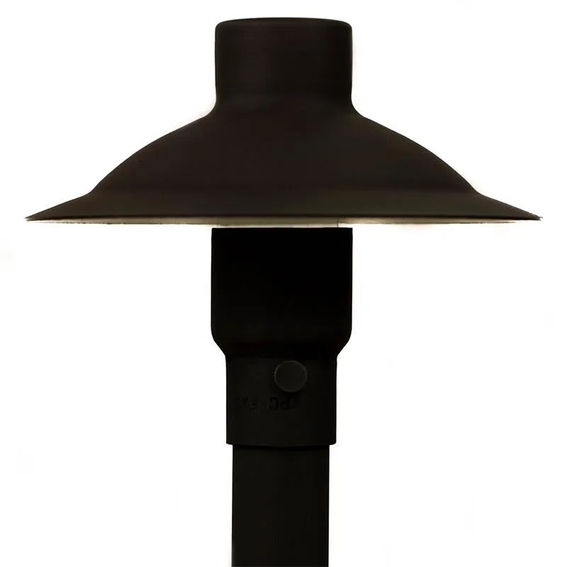CopperMoon CM.700-16 12V Copper 6" Path Light Top, 16" Copper Stem With Stake