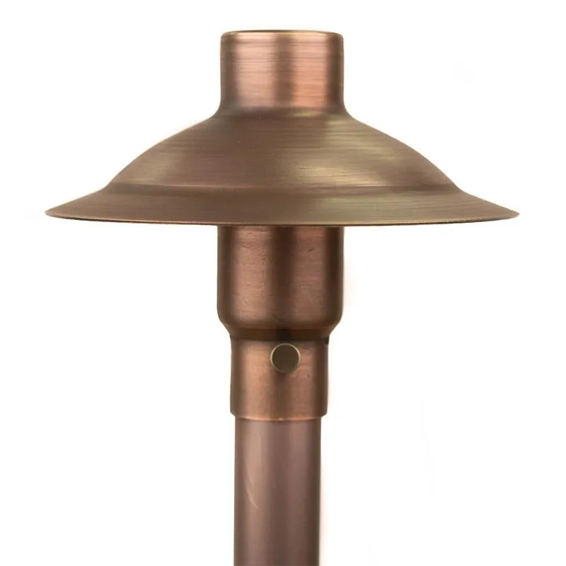 CopperMoon CM.700-16 12V Copper 6" Path Light Top, 16" Copper Stem With Stake