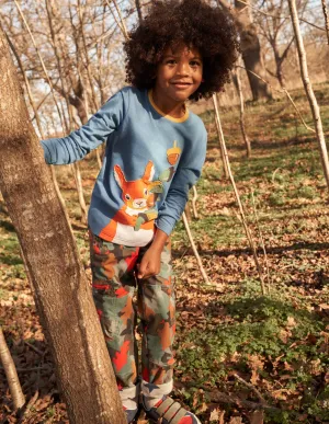 Cosy Lined Cargo Trousers-Rosemary Autumn Leaf Camo