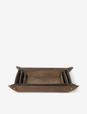 Derby Leather Trays (Set of 3) by Regina Andrew