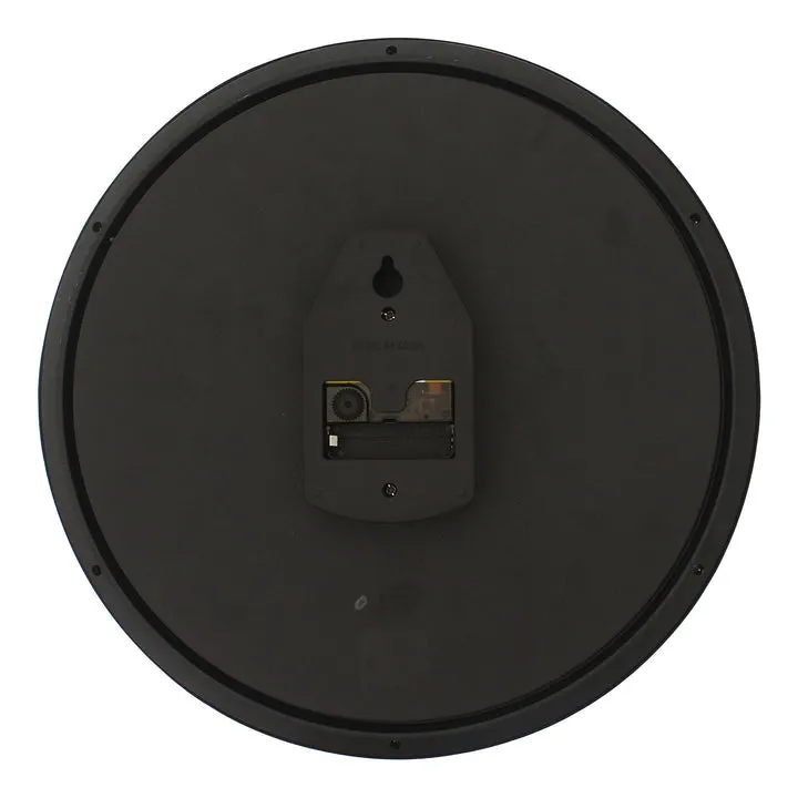 Designer Round Analog Black Wall Clock