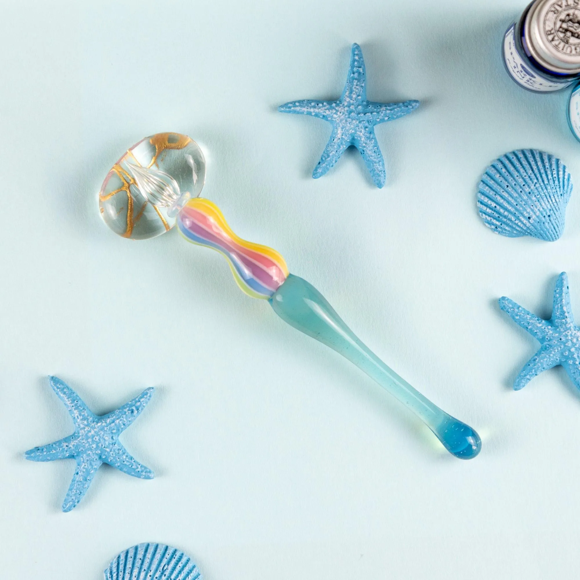 Dreamy Rainbow Balloon Glass Dip Pen | Marin