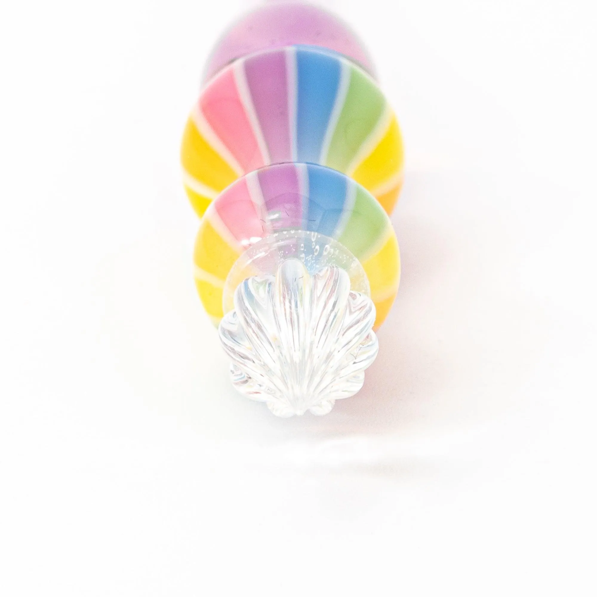 Dreamy Rainbow Balloon Glass Dip Pen | Rose