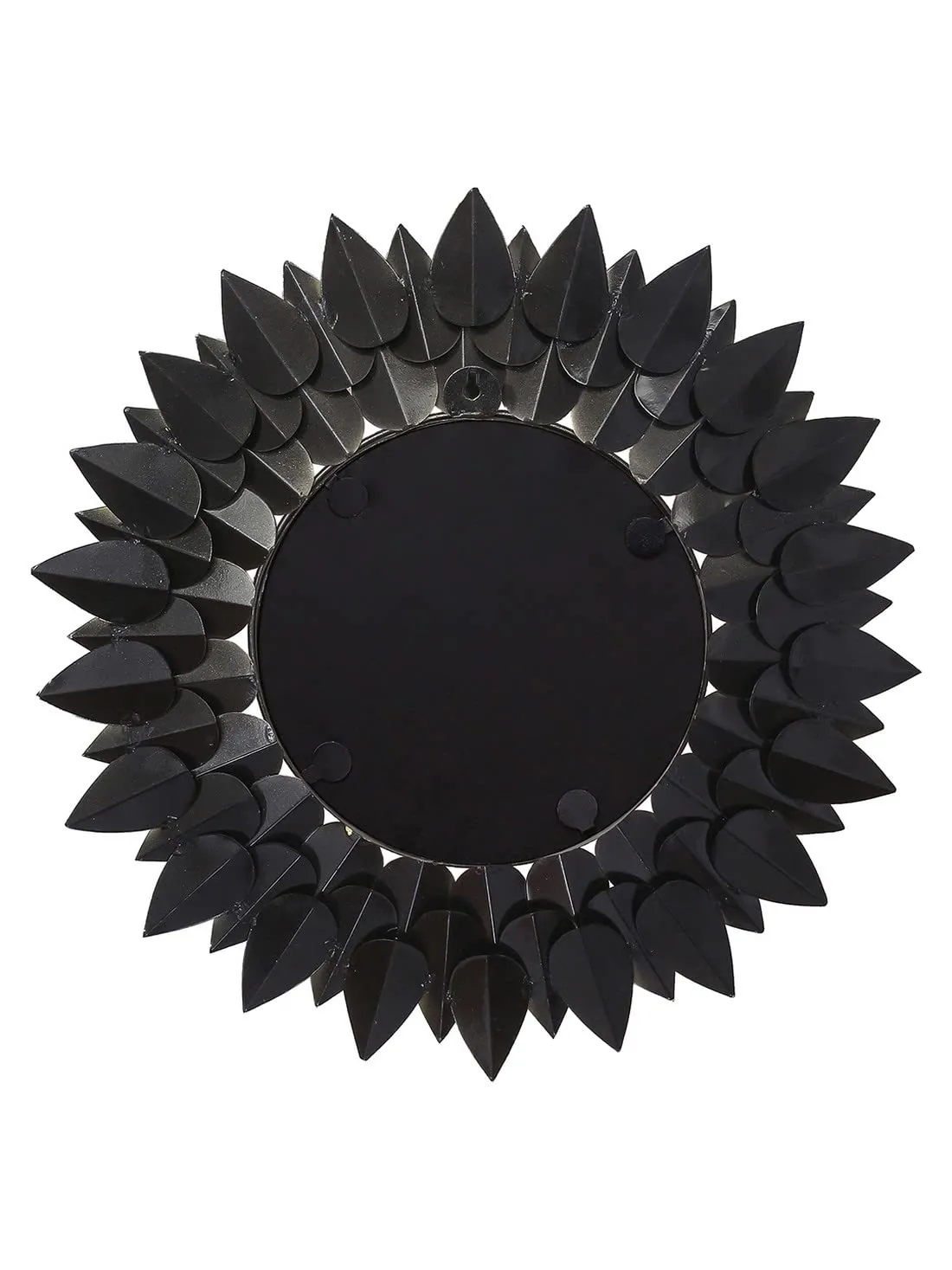 eCraftIndia Green, Brown and Black Decorative Metal Handcarved Wall Mirror