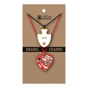 Enamel Charms - Heart by Ben Houstie