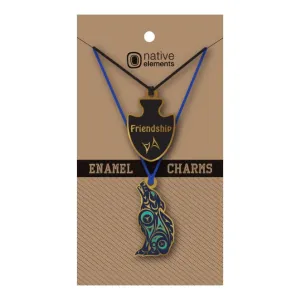 Enamel Charms - Wolf by Darrell Thorne