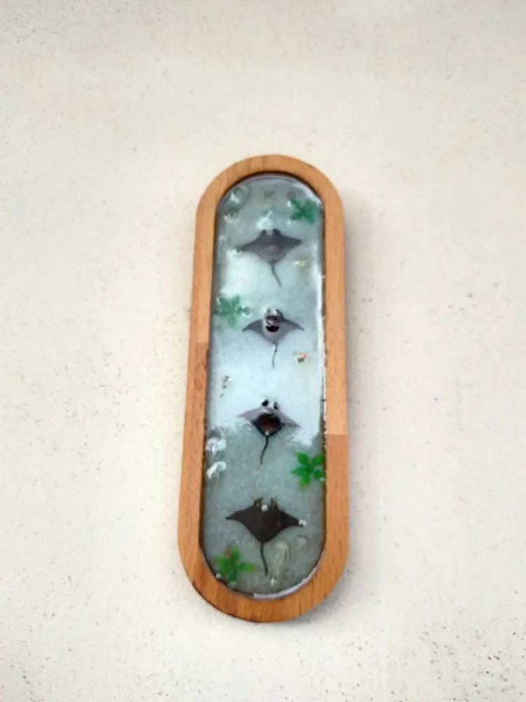 Explore the Beauty of Mantas in Resin | Oceanic Sculptures