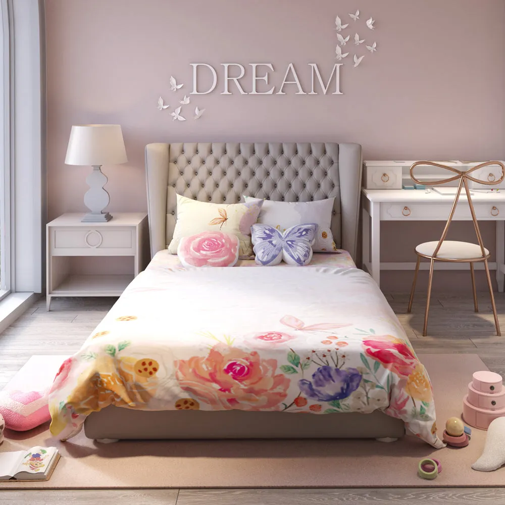 Fancy Fluff Kids 6 Pc  Full Bed Set   Secret Garden- Single/Double