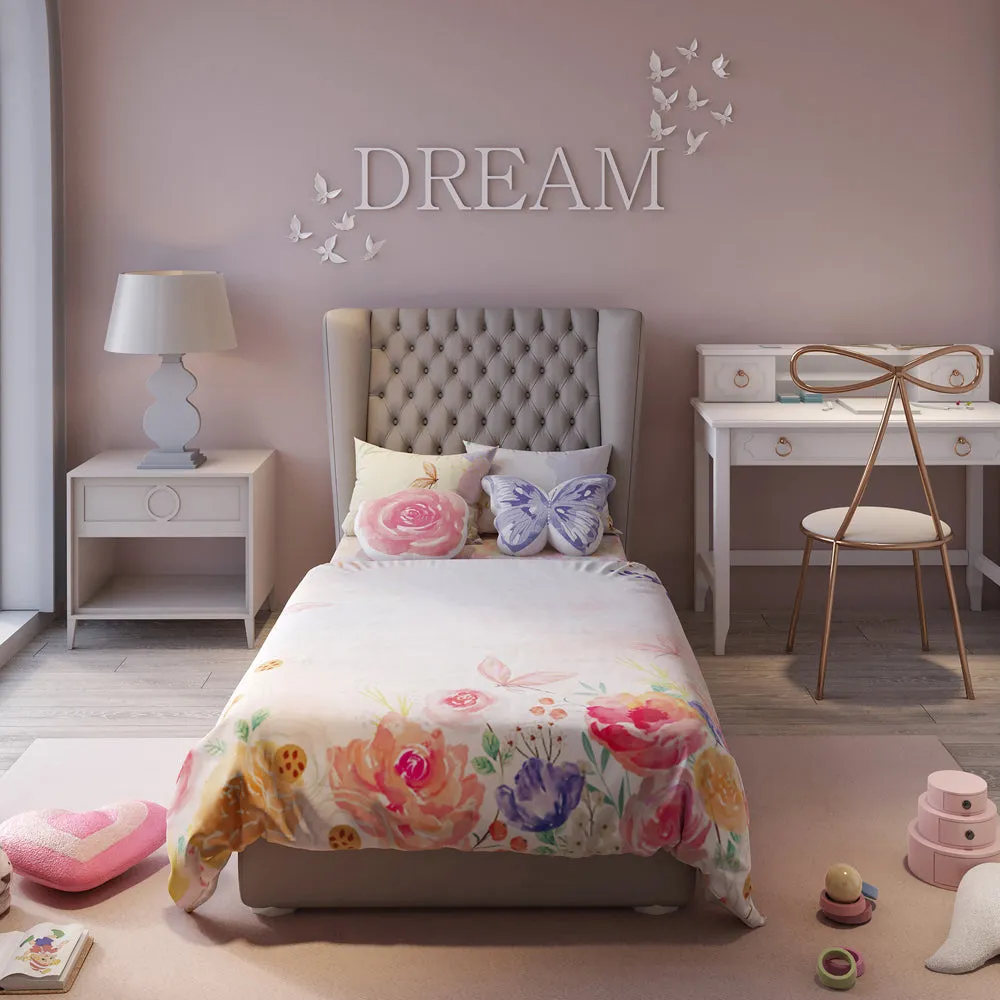 Fancy Fluff Kids 6 Pc  Full Bed Set   Secret Garden- Single/Double