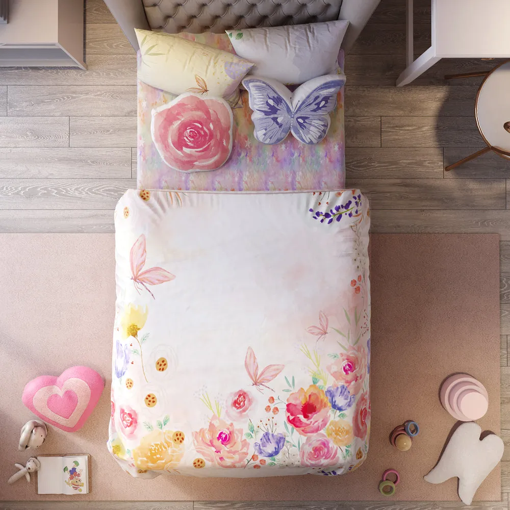 Fancy Fluff Kids 6 Pc  Full Bed Set   Secret Garden- Single/Double