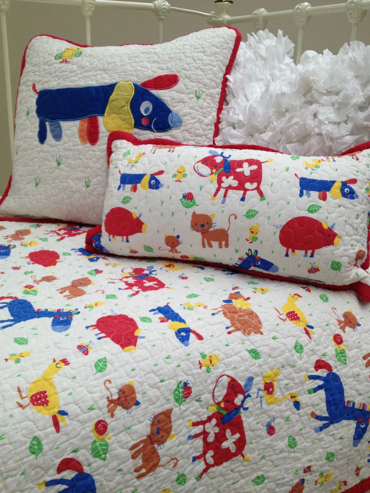 Farmyard Square Cushion Cover