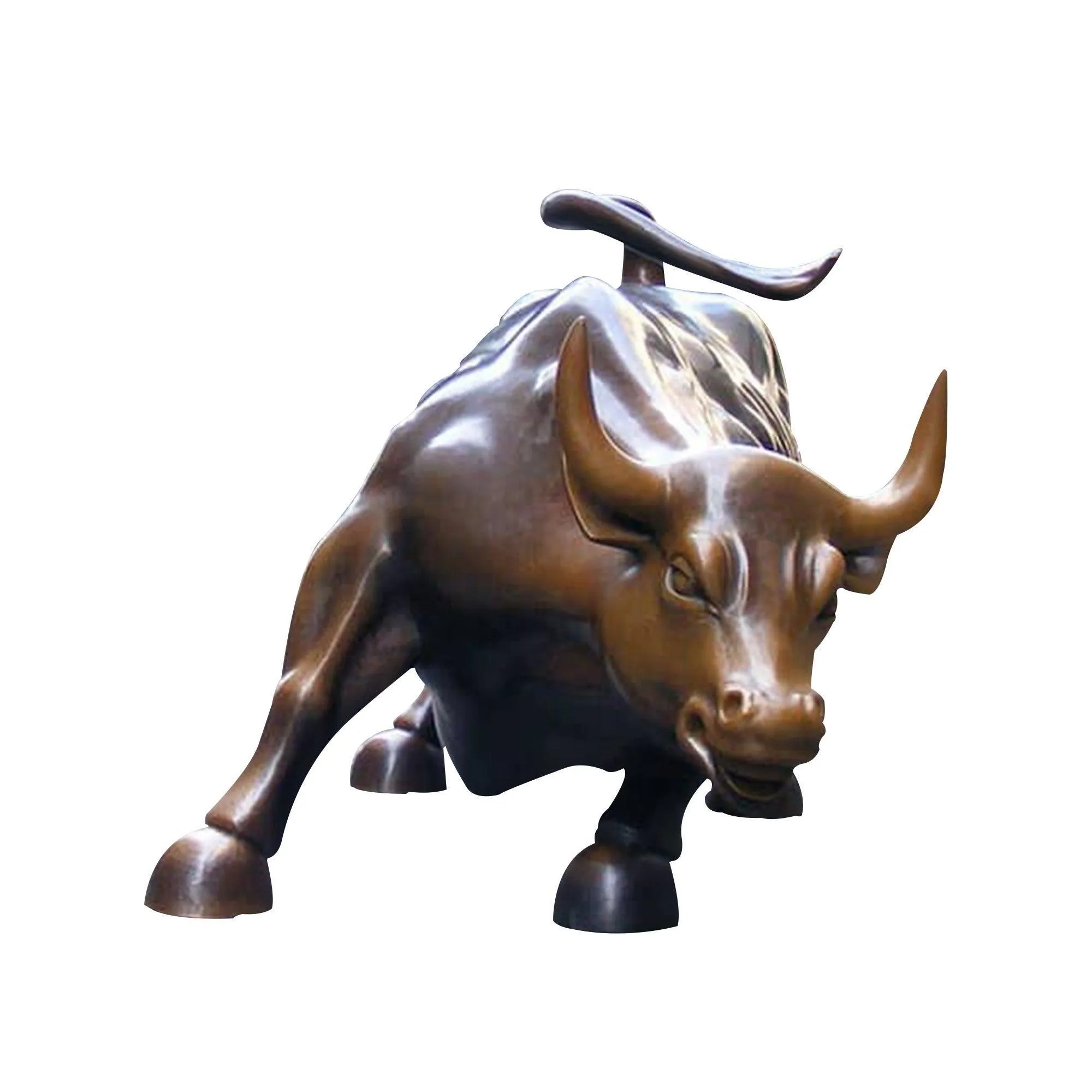 FINEST Outdoor Statues Bull of Wallstreet Bronze Statue FB-028