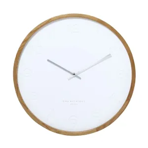 Fiona 35cm Silent Wall Clock - White