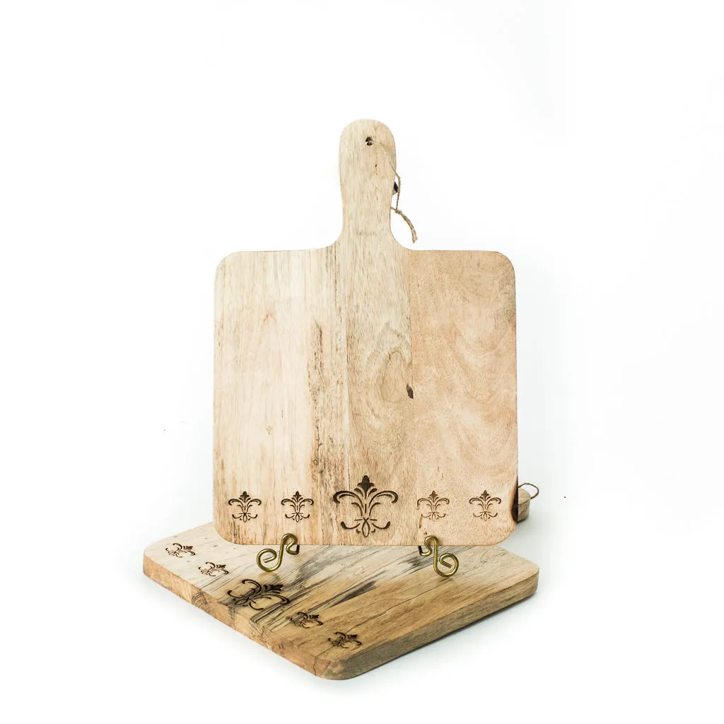 Fleur De Lis Cutting Board- Patina Vie