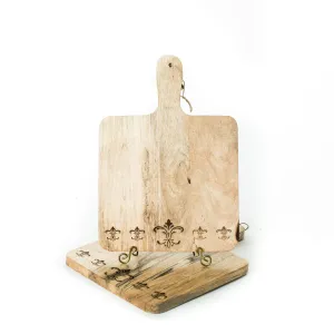 Fleur De Lis Cutting Board- Patina Vie