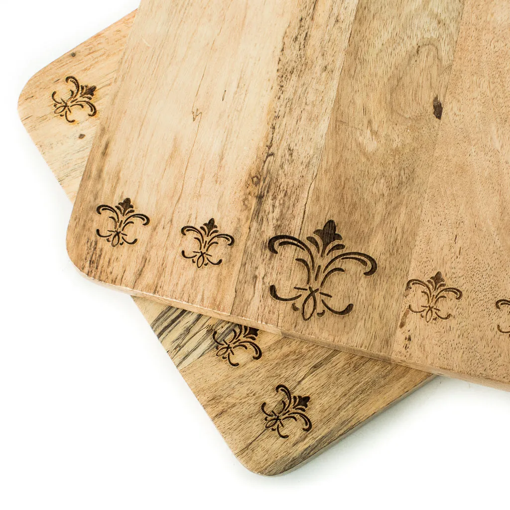 Fleur De Lis Cutting Board- Patina Vie