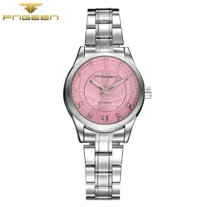 FNGEEN 3801 Ladies Mechanical business Watch Fashion women Automatic wristwatch top quality famous calendar clock vintage clocks