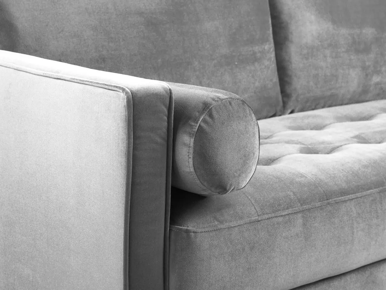 Fuji Sofa - Plush Grey 3 Seater