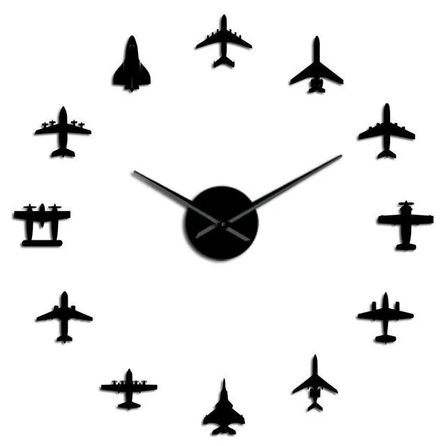 Giant Airplane Wall Clock