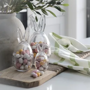 Glass Bunny Ears Jar