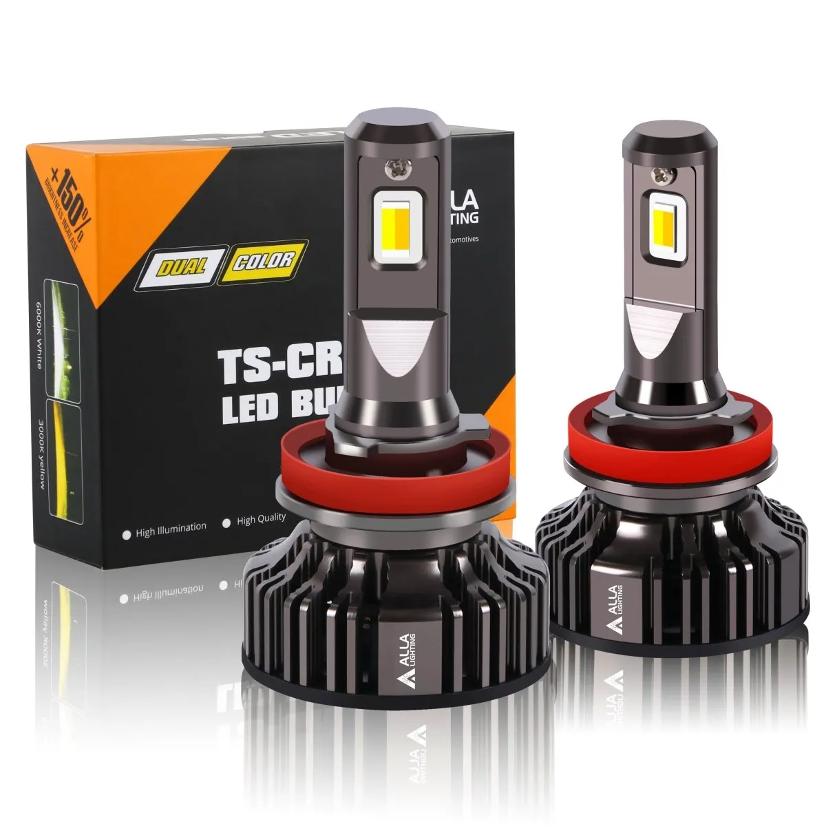 H8 H9 H11 LED Switchback White/Yellow Forward Lightings, Fog Lights Bulbs