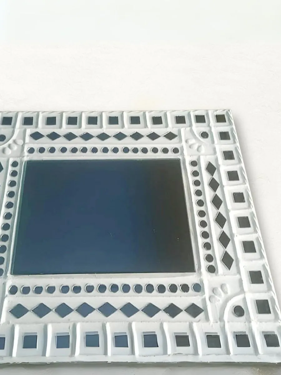 Handmade White Mirror on Mirrors Wall Decor