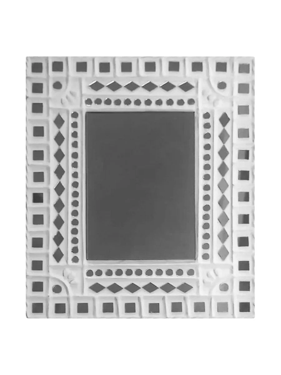 Handmade White Mirror on Mirrors Wall Decor