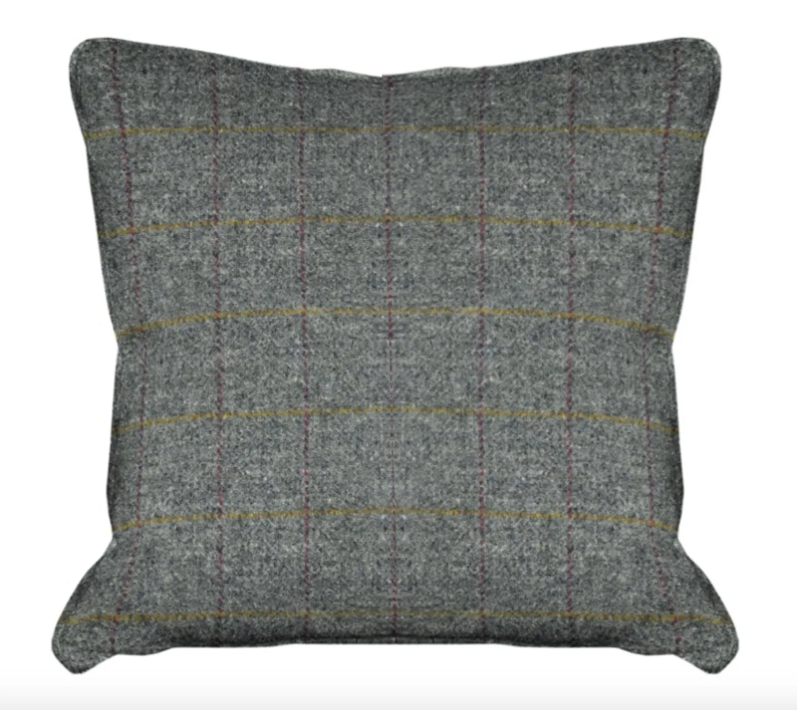 Harris Tweed Huntsman Check Cushion - Slate Grey