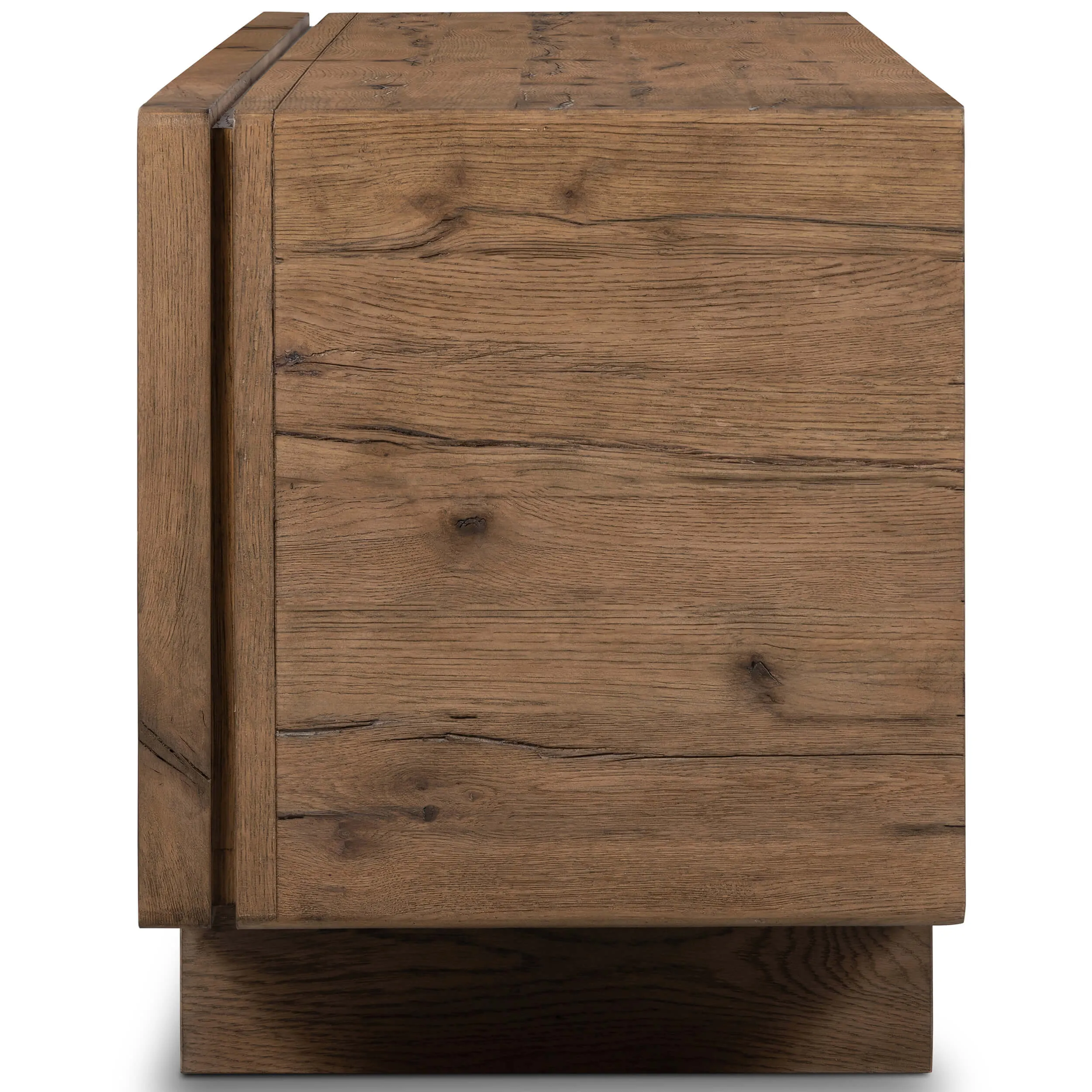 Henry Media Console, Rustic Grey