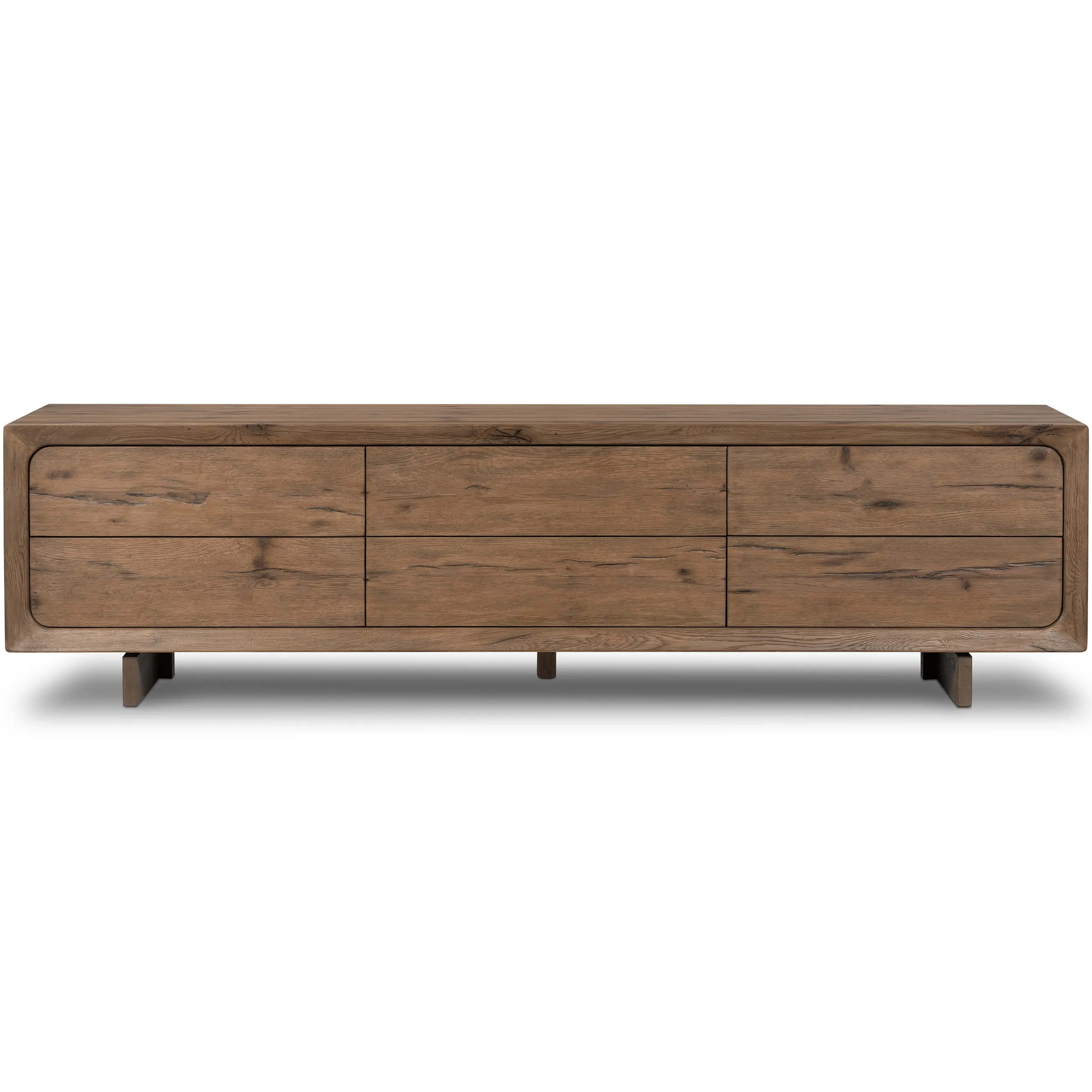 Henry Media Console, Rustic Grey