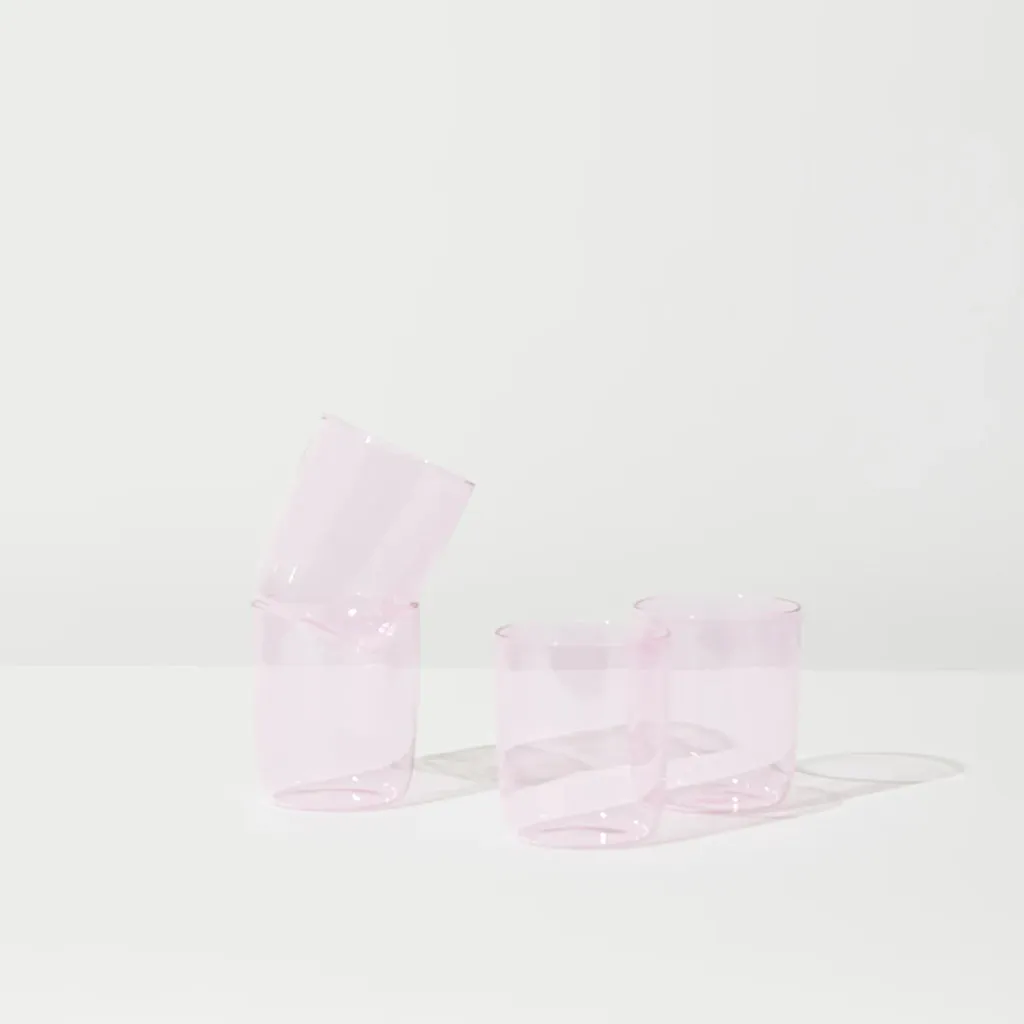 House of Nunu Belly Set Of 4 Cups Pink