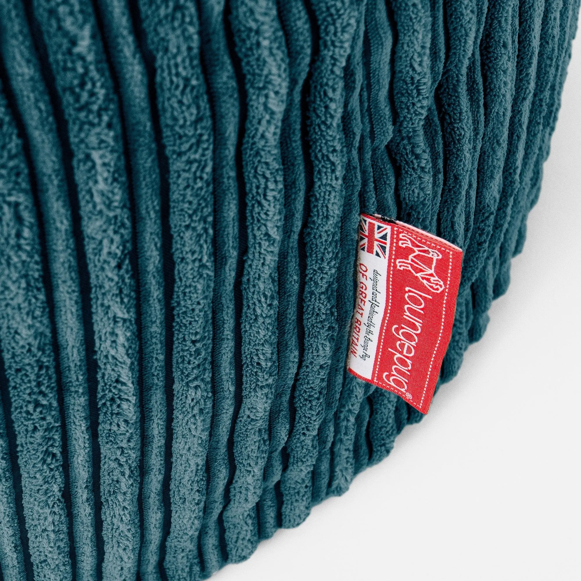 Hug Pillow - Cord Teal Blue