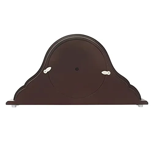 INDIANA CRAFT Horizontal Wooden Case English Numbers Analog Table Clock for Office Desk Home Decorations Gifts (Size: 40 x 6 x 20.5 CM | Weight: 940 Gram | Colour: Rosewood)