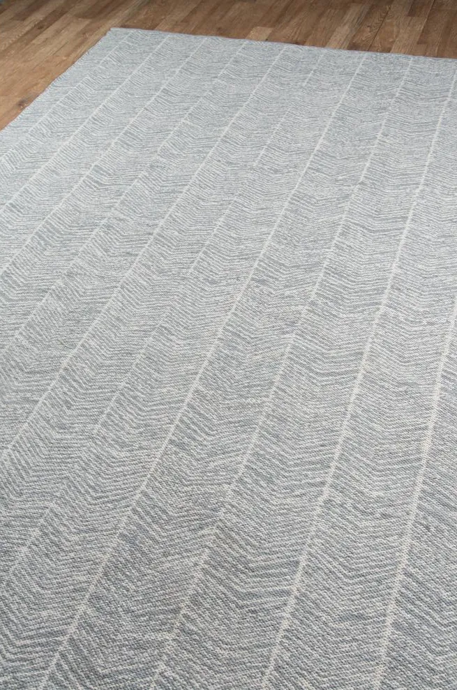 Le Millau | Large Navy Grey Modern Luxury Area Rug 7'6" X 9'6"