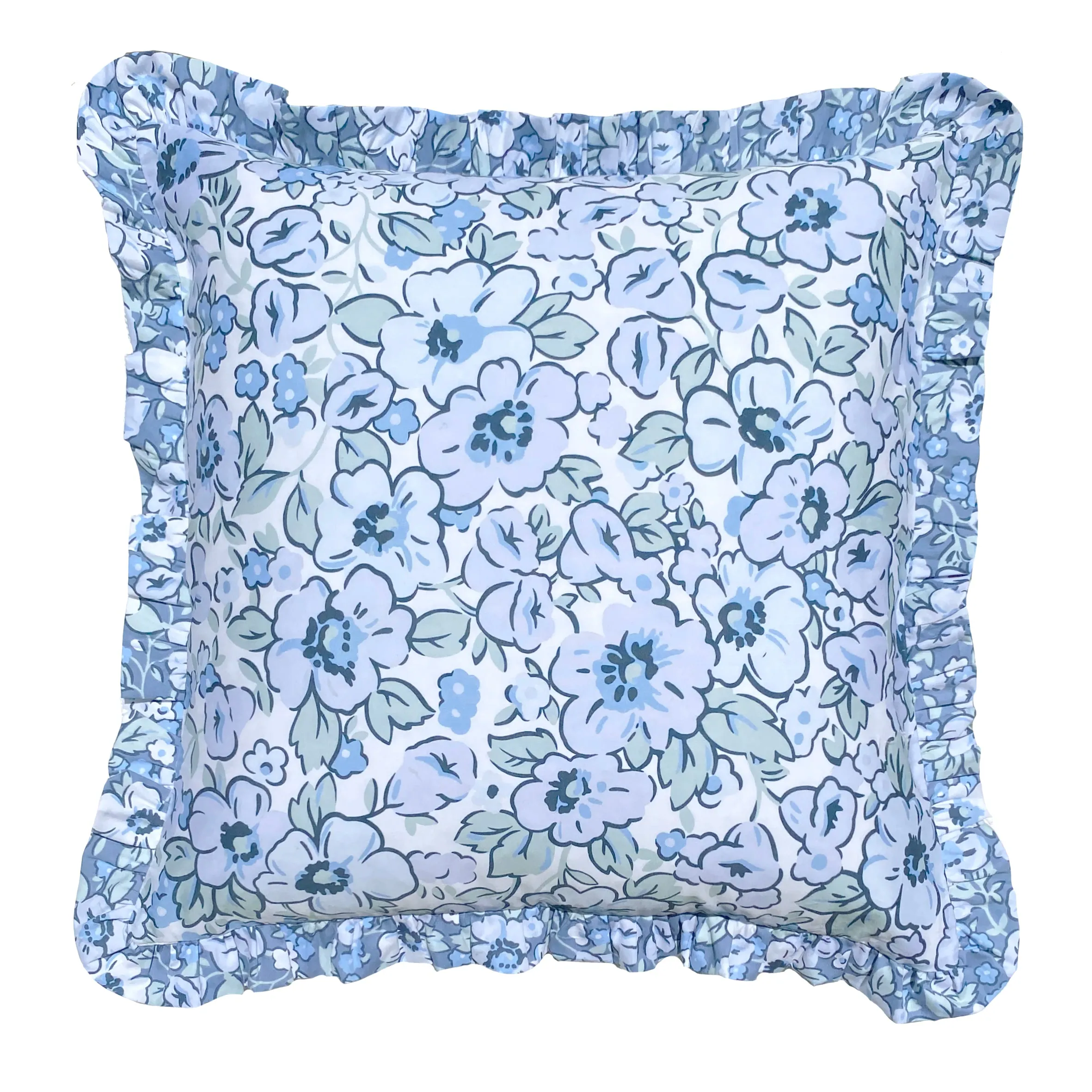Libby Blue Cushion by Laura Ashley